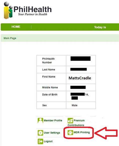 how to print mdr philhealth|Online Services .